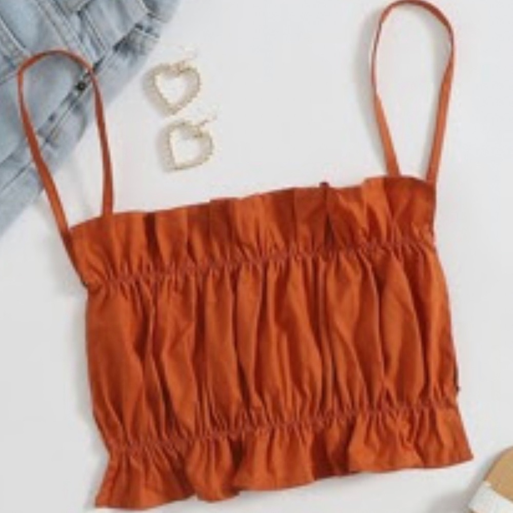 Spaghetti strap crop top